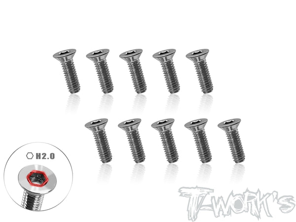 TSS-H2 64 Titanium Hex. Countersink Screw (2mm Hex Socket )