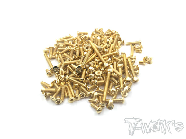 GSS-ZX7 Gold Plated Steel Screw Set ( For Kyosho Lazer ZX7 )