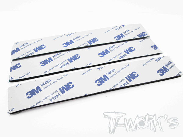TA-076 Black Adhesive Velcro Tape 25mm x 150mm (3pcs.) – T-Work's