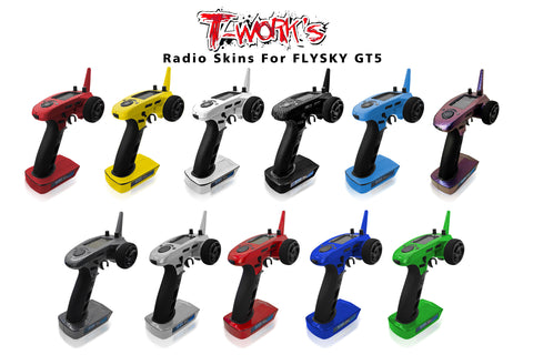 TS-076M  Metal Chrome Radio Radio Skin Sticker ( For FLYSKY GT-5 )   4 Colors