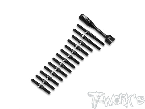 ABB-X4'25   Alum.7075-T6 Black Coating Turnbuckle Set ( For Xray X4'25)