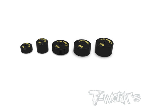 TA-081  Anodized Precision Balancing Brass Weights Set 5,10,15,20,25g each 1pcs.