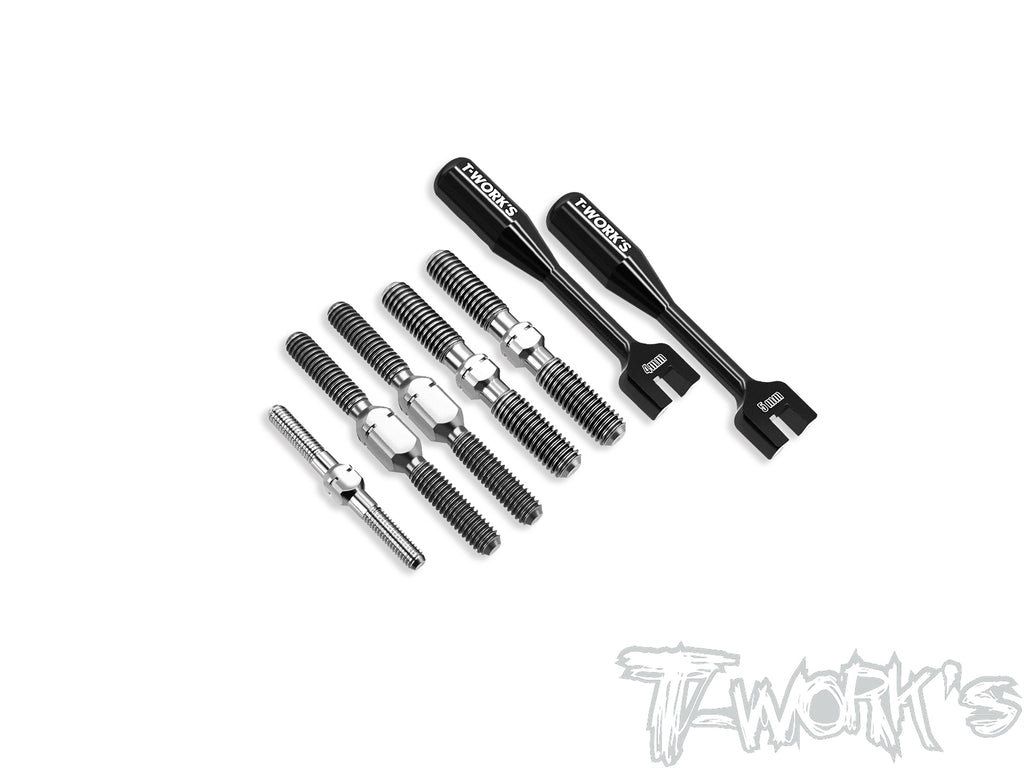 TB-307 64 Titanium Turnbuckle Set ( For SWORKZ S35-4 EVO ) – T