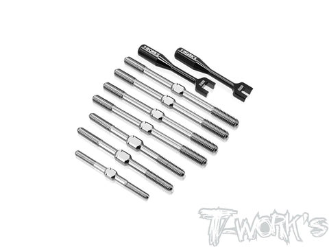 TB-332     64 Titanium Turnbuckle Set( For Tekno NB48 2.2 )