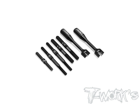 TBB-B4.1E   64 Titanium Black Coating Turnbuckle Set(For Team Associated RC8 B4.1E )