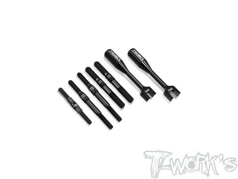 TBB-RC8B4   64 Titanium Black Coating Turnbuckle Set( For Team Associated RC8 B4 )