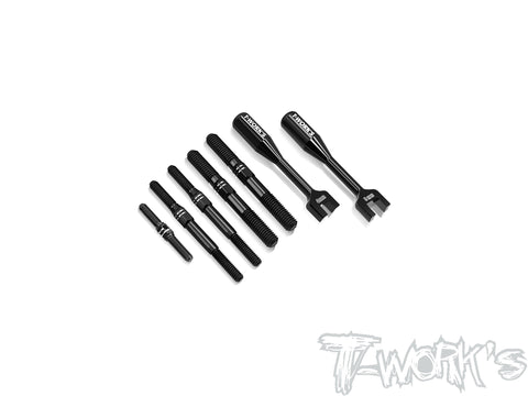 TBB-RCB4E   64 Titanium Black Coating Turnbuckle Set( For Team Associated RC8 B4E )