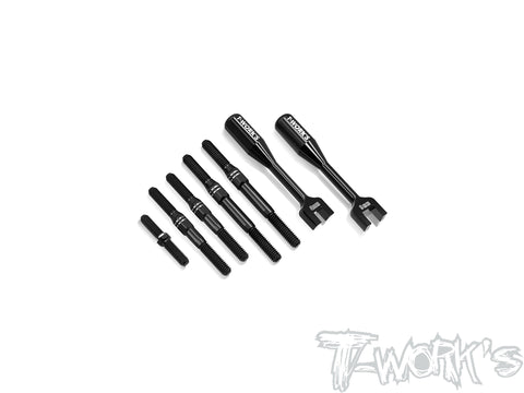 TBB-XB8E'24   64 Titanium Black Coating Turnbuckle Set( For Xray XB8E'24 )