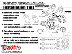 TO-279-IFB8     7075-T6 Alum. Rear Hubs ( For Infinity IFB8 )