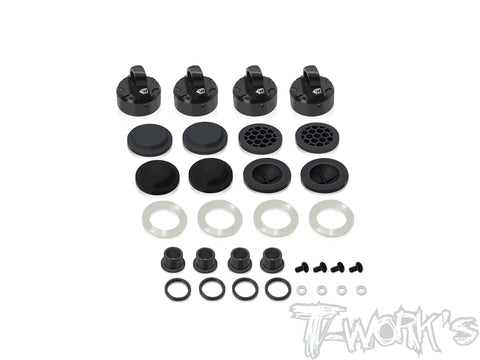 TO-343-T   Black Hard Coated 7075-T6 Alum Mult-adjust alternatives Shock Cap Shock Cap (  For TEKNO NB48 / EB48 2.2 )