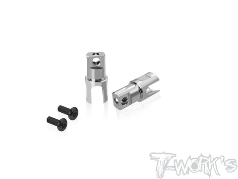 TP-179-MS1.0  64 Titanium Solid BB Driveshaft Adapters (  For Yokomo MS 1.0 & AXON TC10/3 )