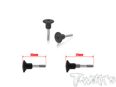 TP-205-C   64 Titanium Adjustable Body Shell Front End Downtravel Screw ( M2 x 15mm) 2pcs. ( Awesomatix , Yokomo )