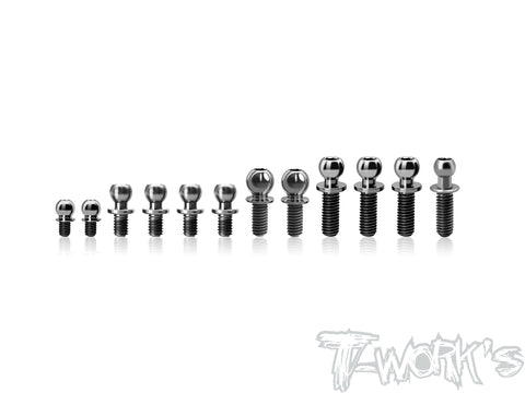 TP-214   64 Titanium Ball End set ( For Xray X1'25 )12pcs.