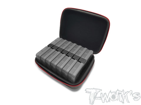 TT-075-O-13A   Compact Hard Case with 7pcs.  of 10 Case Hardware Storage Boxes