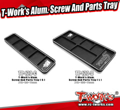 TT-120-C   T-Work's Alum. Screw And Parts Tray ( S )