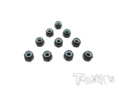 ASS-3LN Aluminium Lock Nuts 3mm 10pcs.