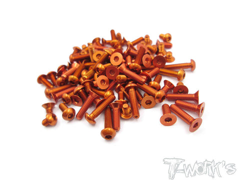 ASS-S120 7075-T6 Screw set 61pcs. For Serpent S120