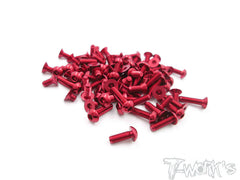 ASS-M3 7075-T6 Anodized Alum 3mm Screw set (100 pcs)