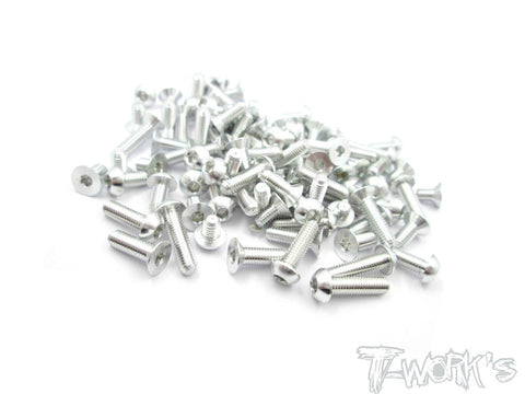 ASS-CA700-S 7075-T6 Alum Silver Screw set 114pcs. For Awesomatix CA700L/EX/EXL