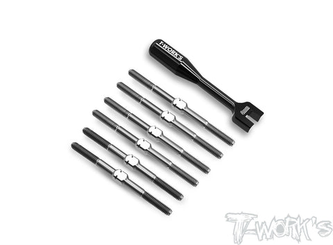 TB-280  64 Titanium Turnbuckle Set ( For HB Racing D2 EVO )