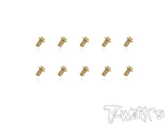 GSS-U M3 Gold Plated Hex. Socket UFO Head Screw ( Class  12.9 )