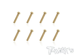 GSS-U M3 Gold Plated Hex. Socket UFO Head Screw ( Class  12.9 )