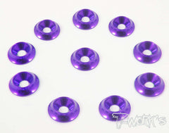 TA-005 Anodized Alum M3 Countersunk Large Diameter Washers (10 pcs)