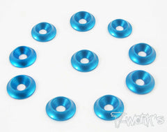 TA-005 Anodized Alum M3 Countersunk Large Diameter Washers (10 pcs)