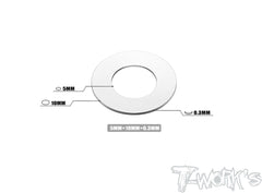 TA-124      5 x 10 Stainless Steel Shim Washer  ( 0.1, 0.2, 0.3mm )