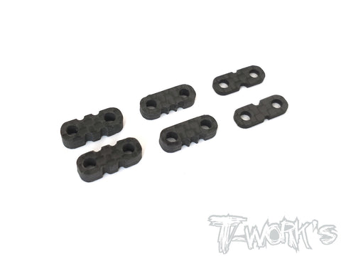 TA-125-B  Graphite Servo Mount Spacer Set B( 1.5 , 3.0 , 4mm Each 2pcs. )