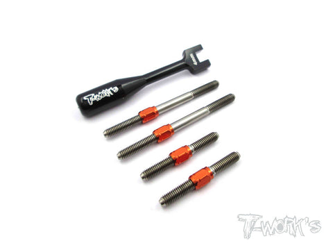 TB-140H Hybrid Titanium Turnbuckle Set For Xray NT1 2017