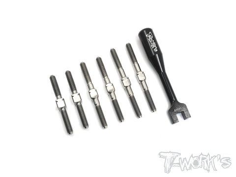 TB-151 64 Titanium Turnbuckle Set ( For HB Racing D216 )