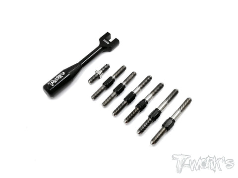 TB-155H Hybrid Titanium Turnbuckle Set  ( For Yokomo YD-2 S Plus )