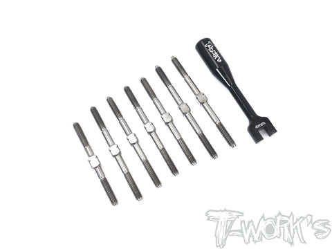 TB-186 64 Titanium Turnbuckle Set ( For Team Associated RC10 B74 )