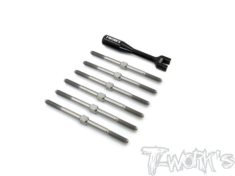 TB-195 64 Titanium Turnbuckle Set ( For Xray XB2C 2020 / XB2D 2020 )