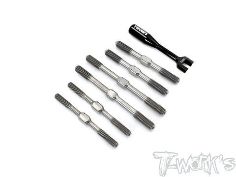 TB-201 64 Titanium Turnbuckle Set ( For TEKNO EB48 2.0 )