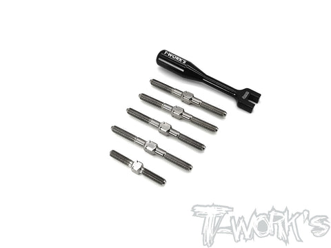 TB-219 64 Titanium Turnbuckle Set ( For Serpent X20'21 )