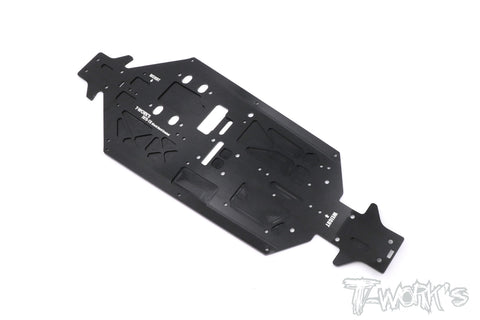 TO-228-TKI4 7075-T6 Black Hard Coated Alum. CNC Light Weight Chassis For Kyosho MP9 TKI4