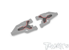 TO-246-B4-F   Graphite Front A-arm Stiffeners 1mm/1.5mm ( For Team Associated RC8 B4 )