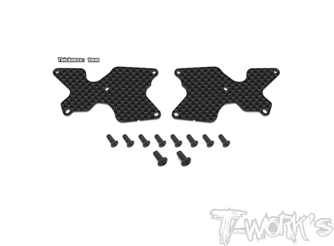 TO-246-B4-R   Graphite Rear A-arm Stiffeners 1mm/1.5mm  ( For Team Associated RC8 B4 )