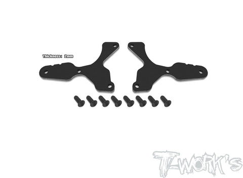 TO-312-B4      2mm FRP Front /Rear A-Arm & Front Upper A-arm Stiffeners ( For Team Associated RC8 B4 )