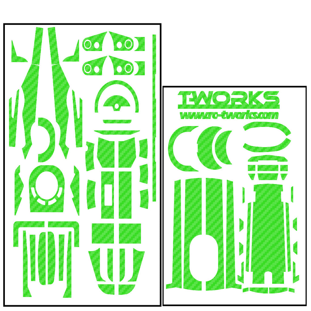 TS-029 3D Colour Graphite Sticker (For Futaba 4PX ) 8Colors – T 