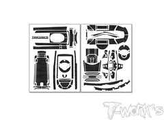 TS-067	Shiny Graphite Radio Skin Sticker ( For Futaba T10PX )