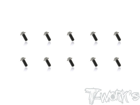 TSS-U-10  64 Titanium M2.6 Hex. Socket UFO Head Screw 10Pcs.