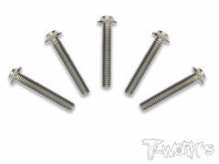 TSS-U-5 64 Titanium M3 Hex. Socket UFO Head Screw 5Pcs.