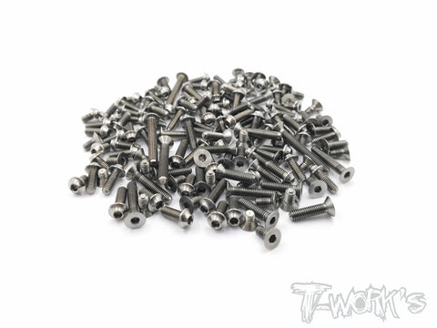 TSSU-X1219-US 64 Titanium Screw set ( UFO Head )72pcs.( For Xray X12 2019 US )