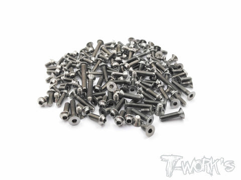 TSSU-TKI4  64 Titanium  Screw set( UFO Head ) (For Kyosho MP9 TKI4)